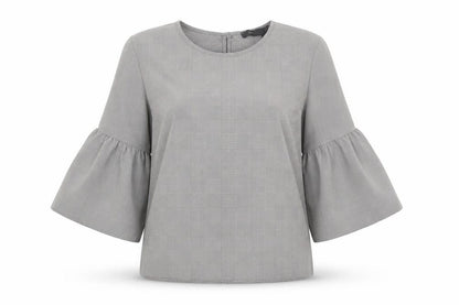 Womens UK Size 10 Primark Grey Basic Blouse