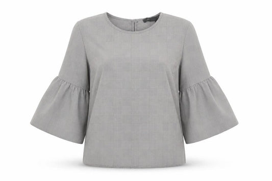 Womens UK Size 10 Primark Grey Basic Blouse