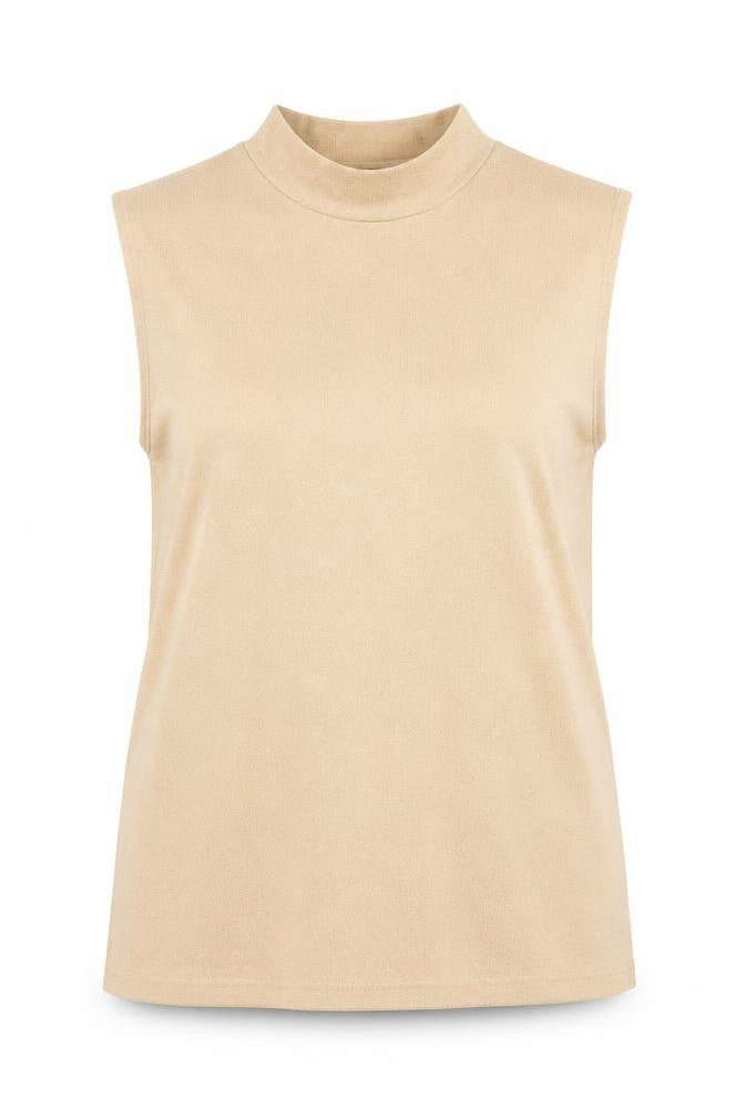 Womens UK Size XL Canda Beige Basic Tank