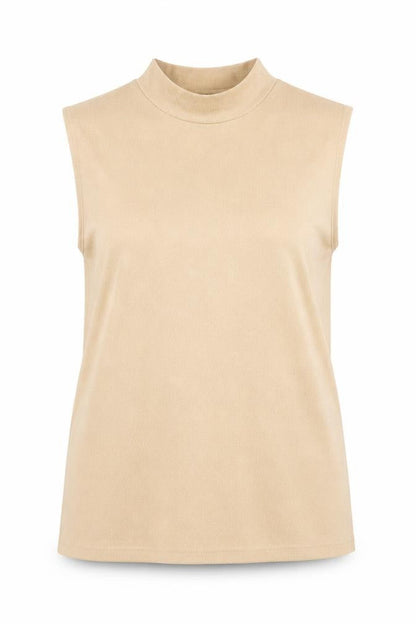 Womens UK Size XL Canda Beige Basic Tank