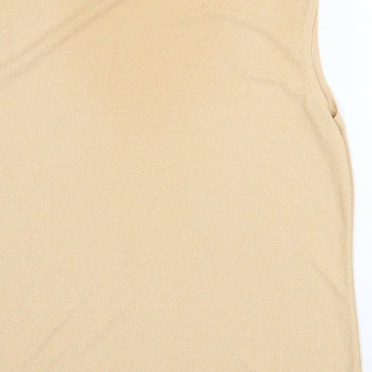 Womens UK Size XL Canda Beige Basic Tank