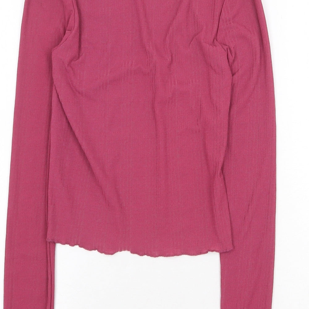 Womens UK Size S Urban Outfitters Orange Basic Blouse