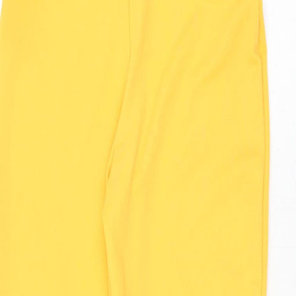 Missguided Womens Orange Polyamide Playsuit One-Piece Size 10 Pullover