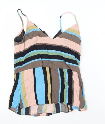 Womens UK Size S Zara Multicoloured Camisole Tank