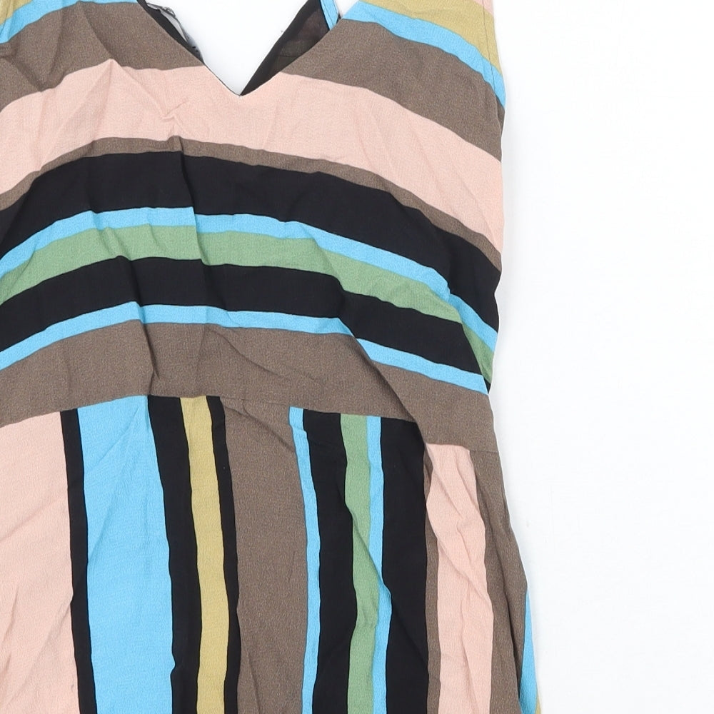 Womens UK Size S Zara Multicoloured Camisole Tank