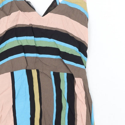 Womens UK Size S Zara Multicoloured Camisole Tank
