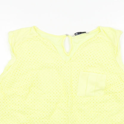 Womens UK Size 14 Marks and Spencer White Basic Blouse