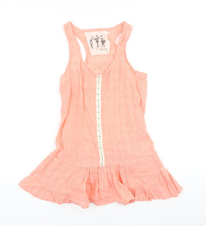 Womens UK Size 8 River Island Pink Basic Tank