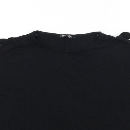 Womens UK Size 6 Select Black Basic T-Shirt