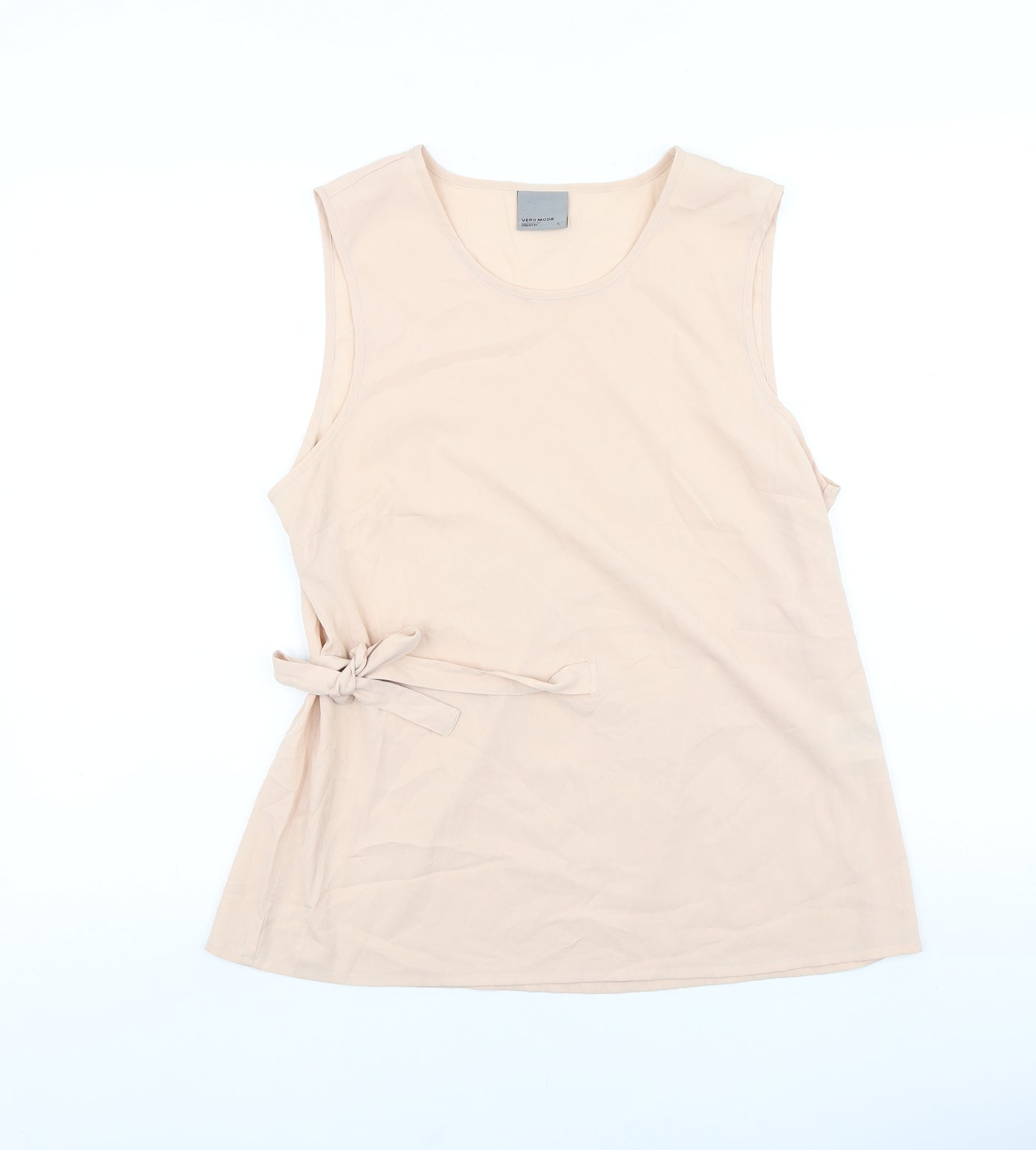 Womens UK Size L VERO MODA Pink Basic Tank