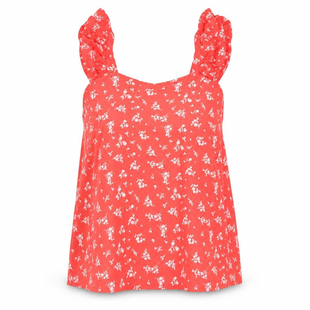 Womens UK Size 8 Marks and Spencer Red Basic Tank