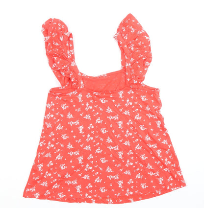 Womens UK Size 8 Marks and Spencer Red Basic Tank