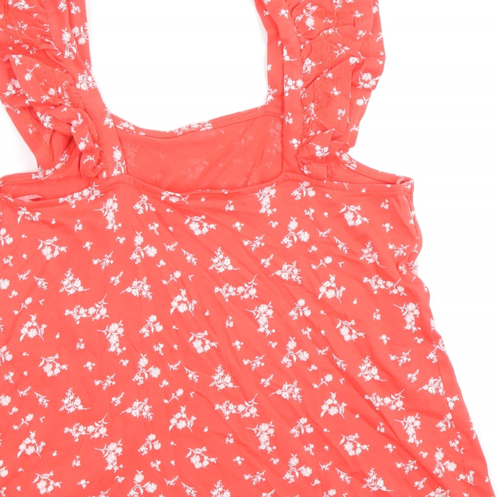 Womens UK Size 8 Marks and Spencer Red Basic Tank