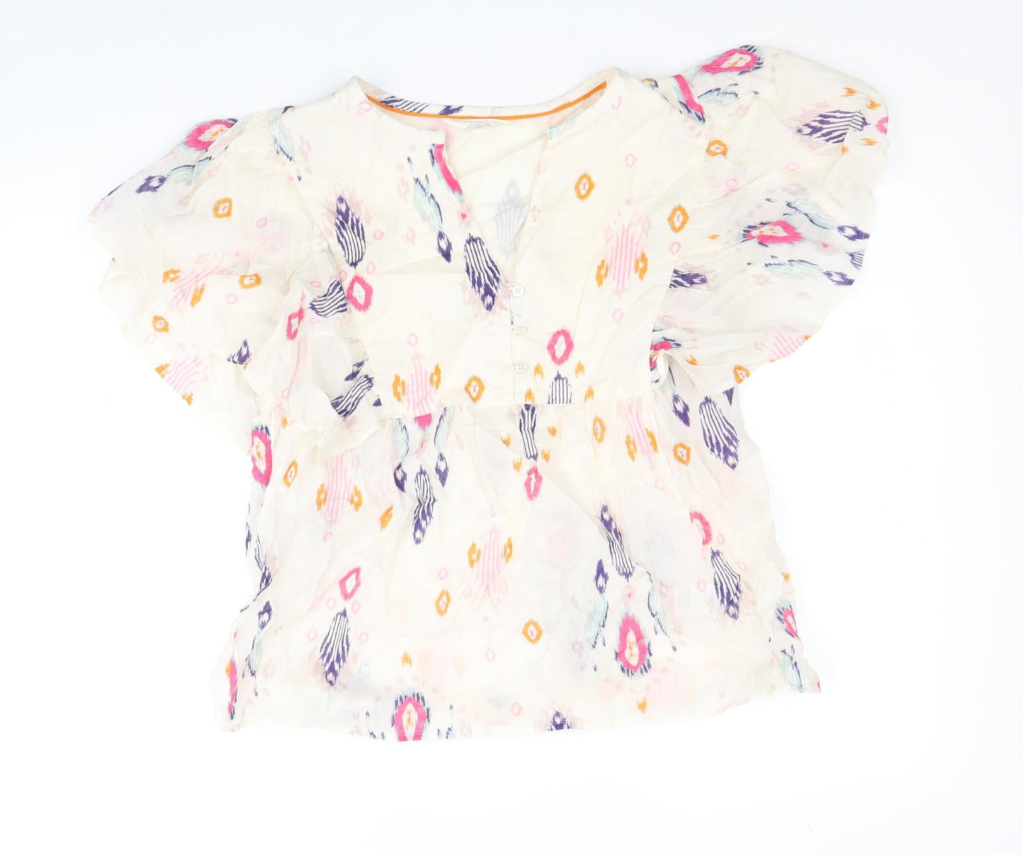 Womens UK Size 8 Per Una Multicoloured Basic Blouse