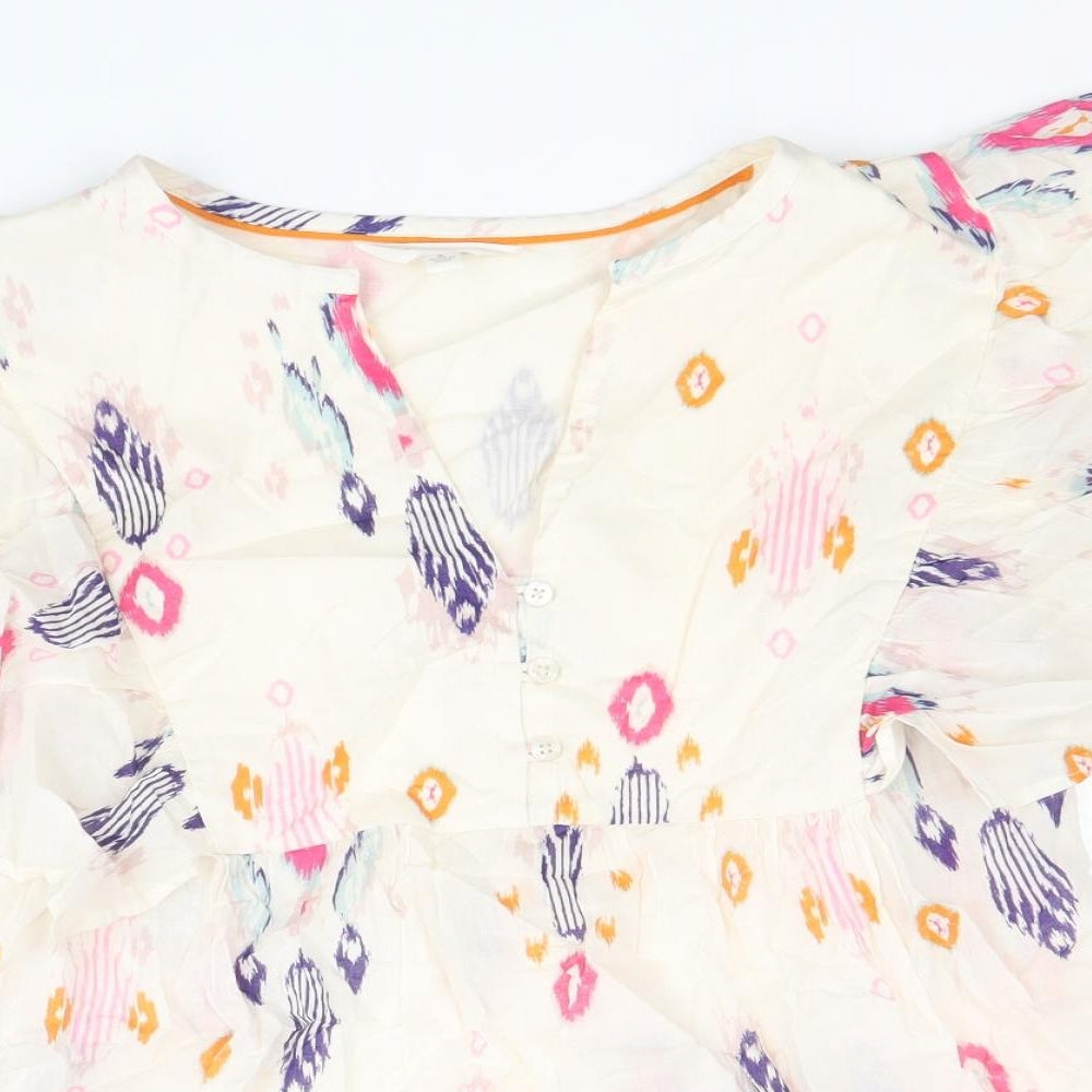 Womens UK Size 8 Per Una Multicoloured Basic Blouse