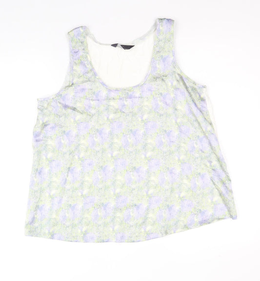 Womens UK Size 10 Marks and Spencer Multicoloured Basic Tank