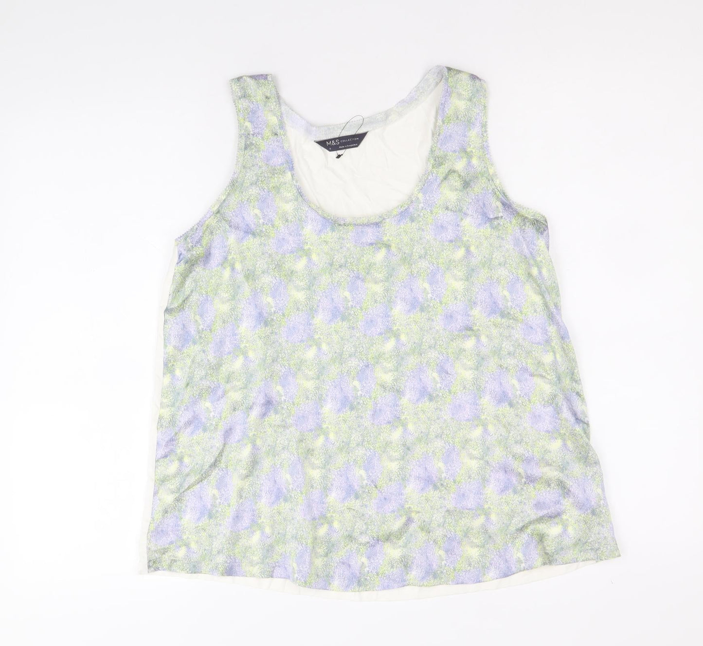 Womens UK Size 8 Marks and Spencer Multicoloured Basic Tank