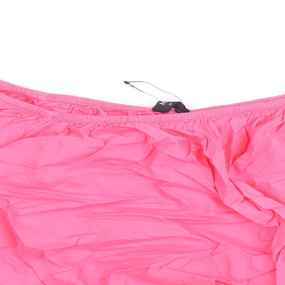 Womens UK Size 18 Marks and Spencer Pink Cropped Blouse