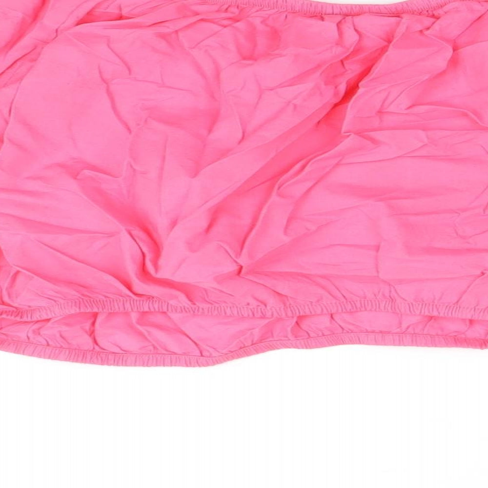 Womens UK Size 18 Marks and Spencer Pink Cropped Blouse