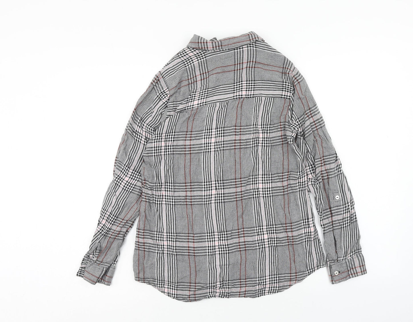 Womens UK Size 8 Dorothy Perkins Grey Basic Button-Up