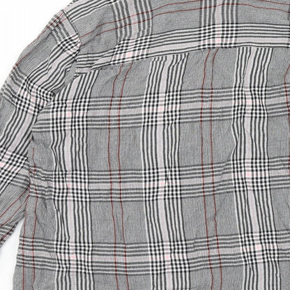 Womens UK Size 8 Dorothy Perkins Grey Basic Button-Up