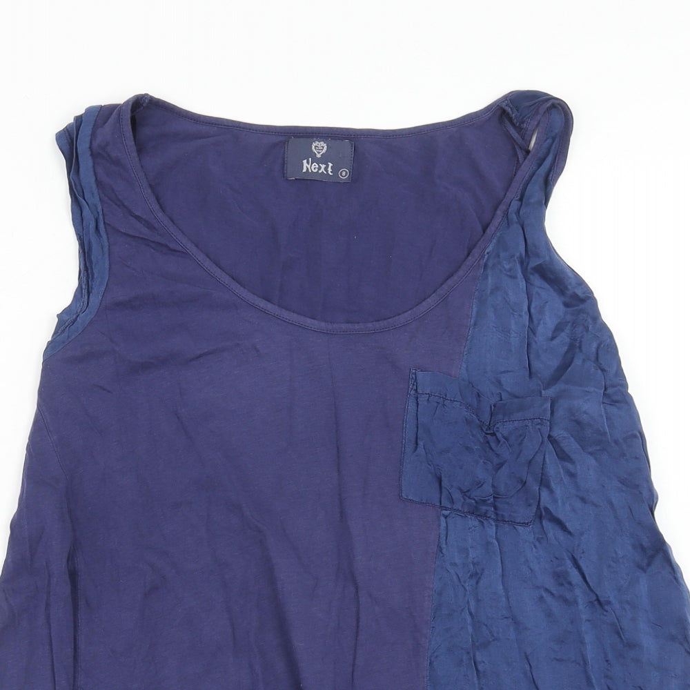 Womens UK Size 8 NEXT Blue Basic Tank