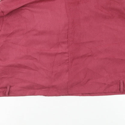 Boohoo Womens Purple Jacket Size 18 Zip