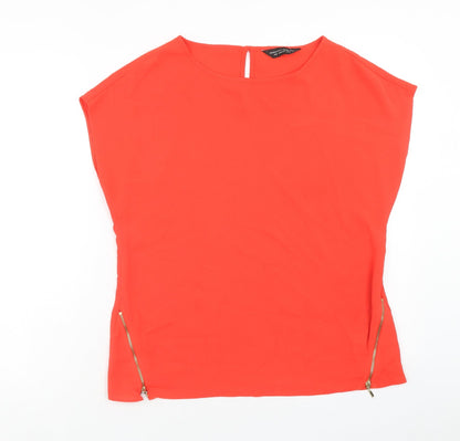 Womens UK Size S Dorothy Perkins Red Basic Blouse