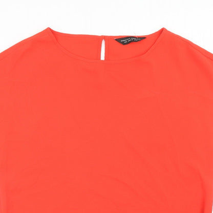 Womens UK Size S Dorothy Perkins Red Basic Blouse