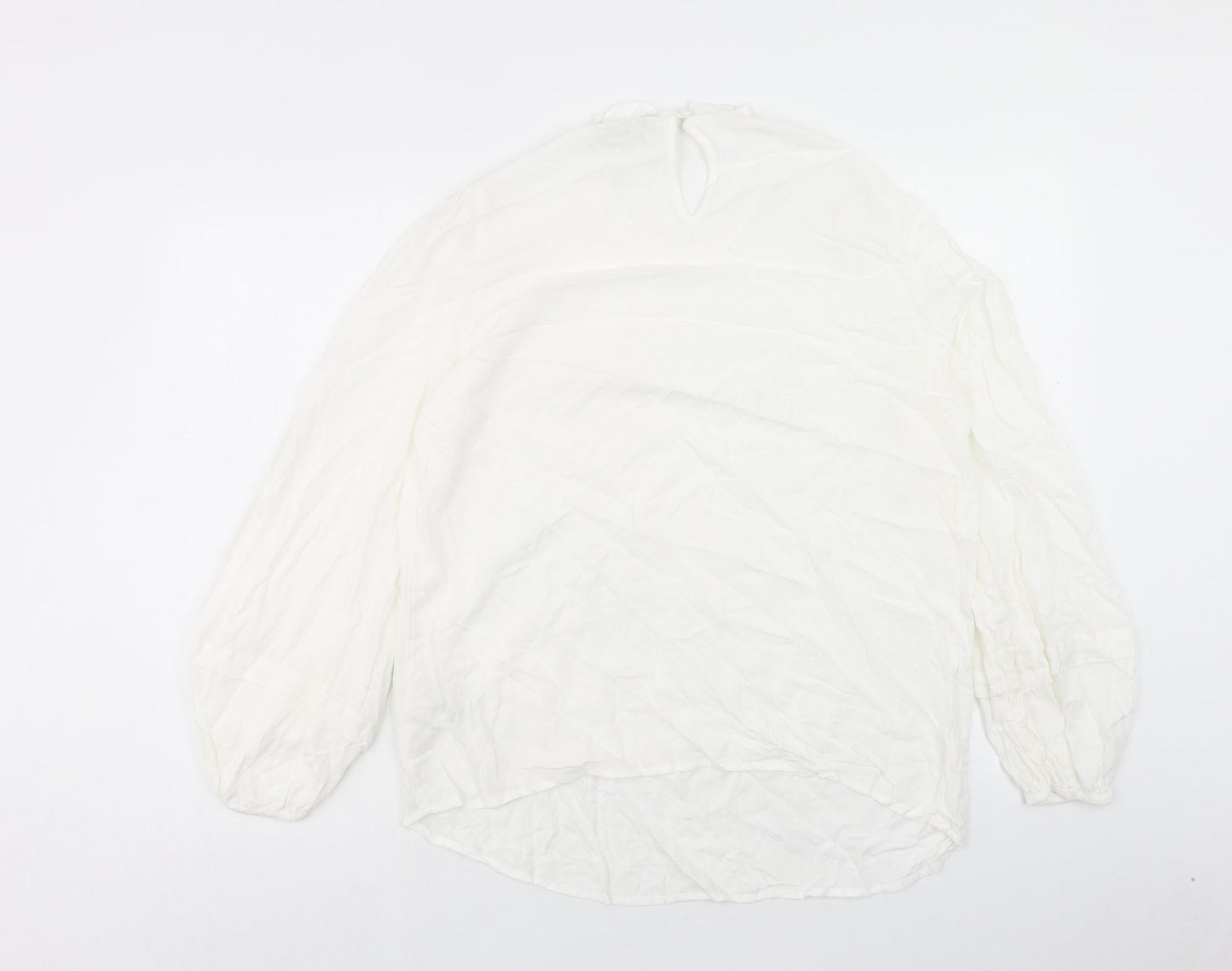 Womens UK Size 14 Marks and Spencer White Basic Blouse