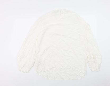 Womens UK Size 14 Marks and Spencer White Basic Blouse