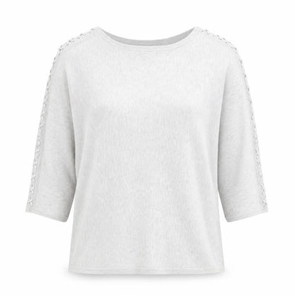 Womens UK Size 8 M&Co Grey Pullover Jumper