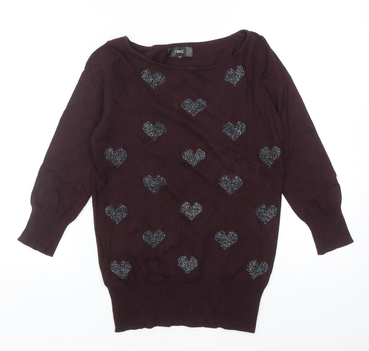Womens UK Size 6 NEXT Purple Pullover Jumper