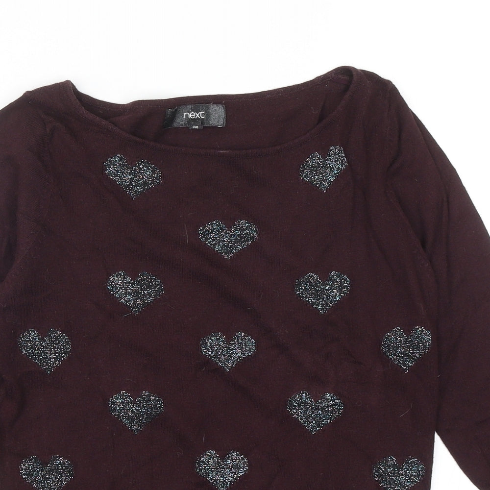 Womens UK Size 6 NEXT Purple Pullover Jumper