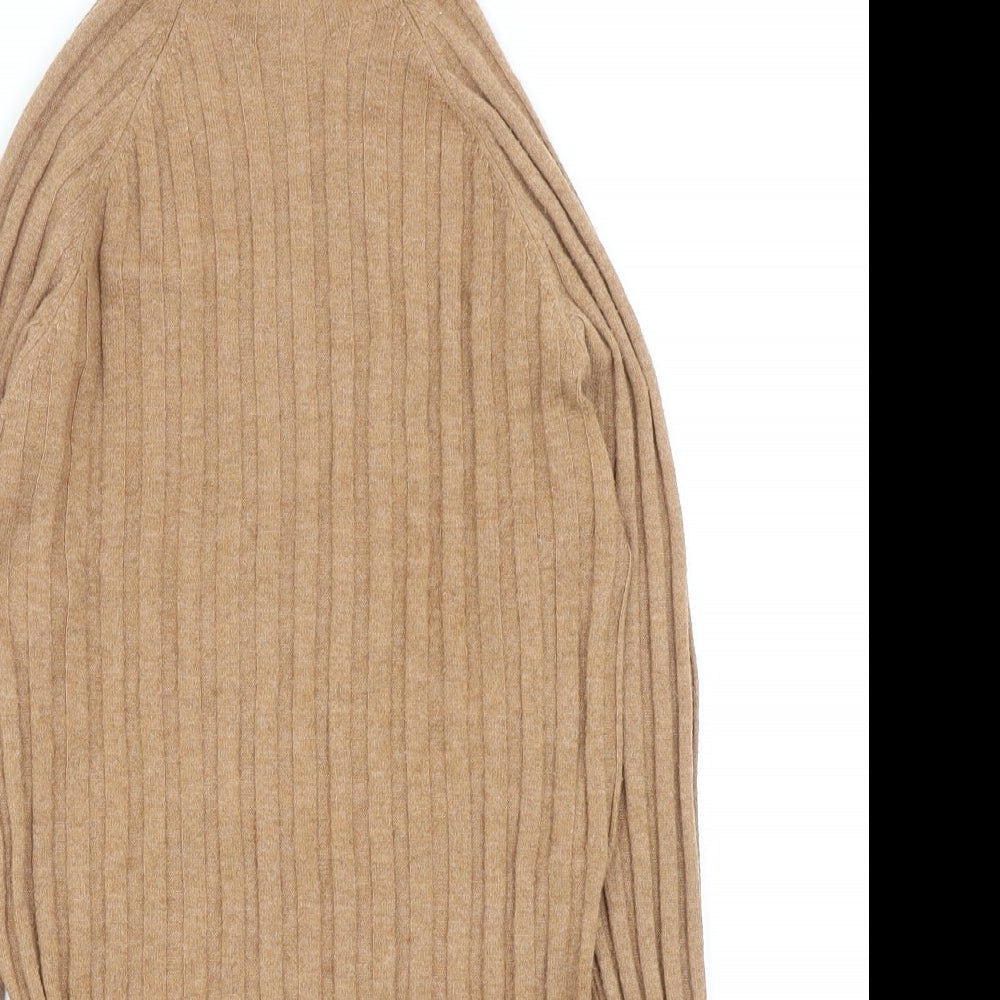 Womens UK Size S Mango Brown Pullover Jumper