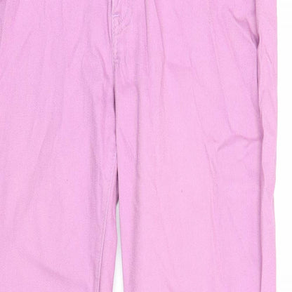 Gap Womens Purple Cotton Straight Jeans Size 6 Regular Zip
