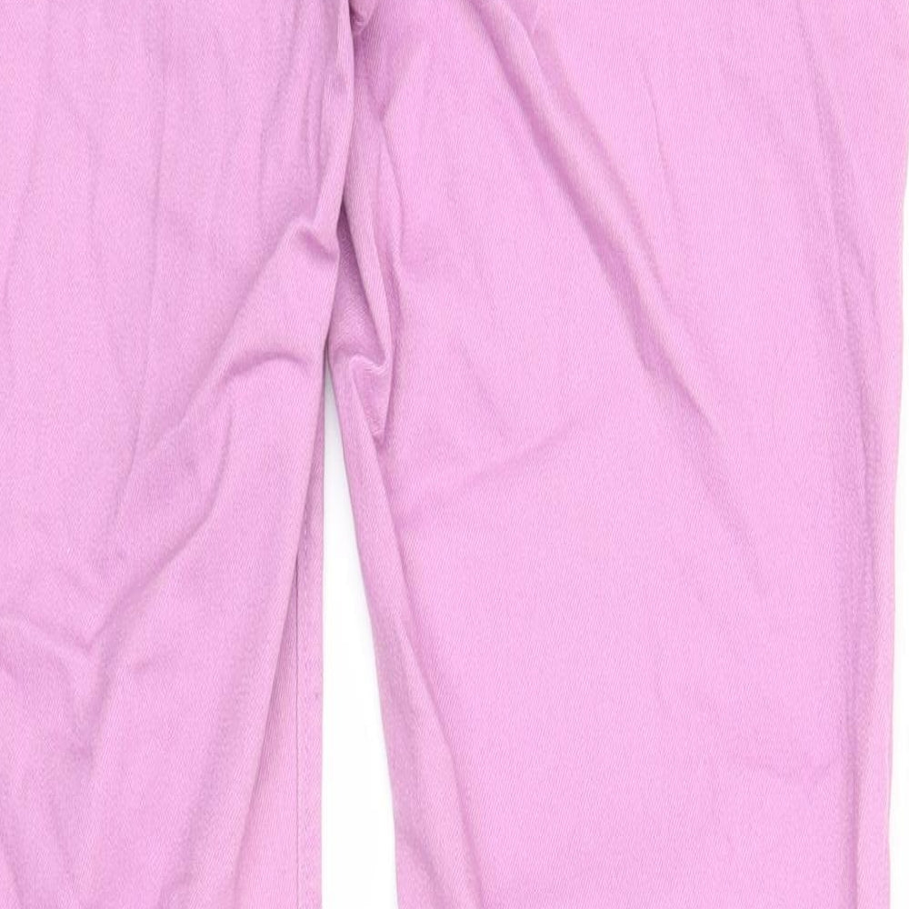 Gap Womens Purple Cotton Straight Jeans Size 6 Regular Zip