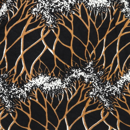 Just Elegance Womens Black Round Neck Geometric Acrylic Pullover Jumper Size M