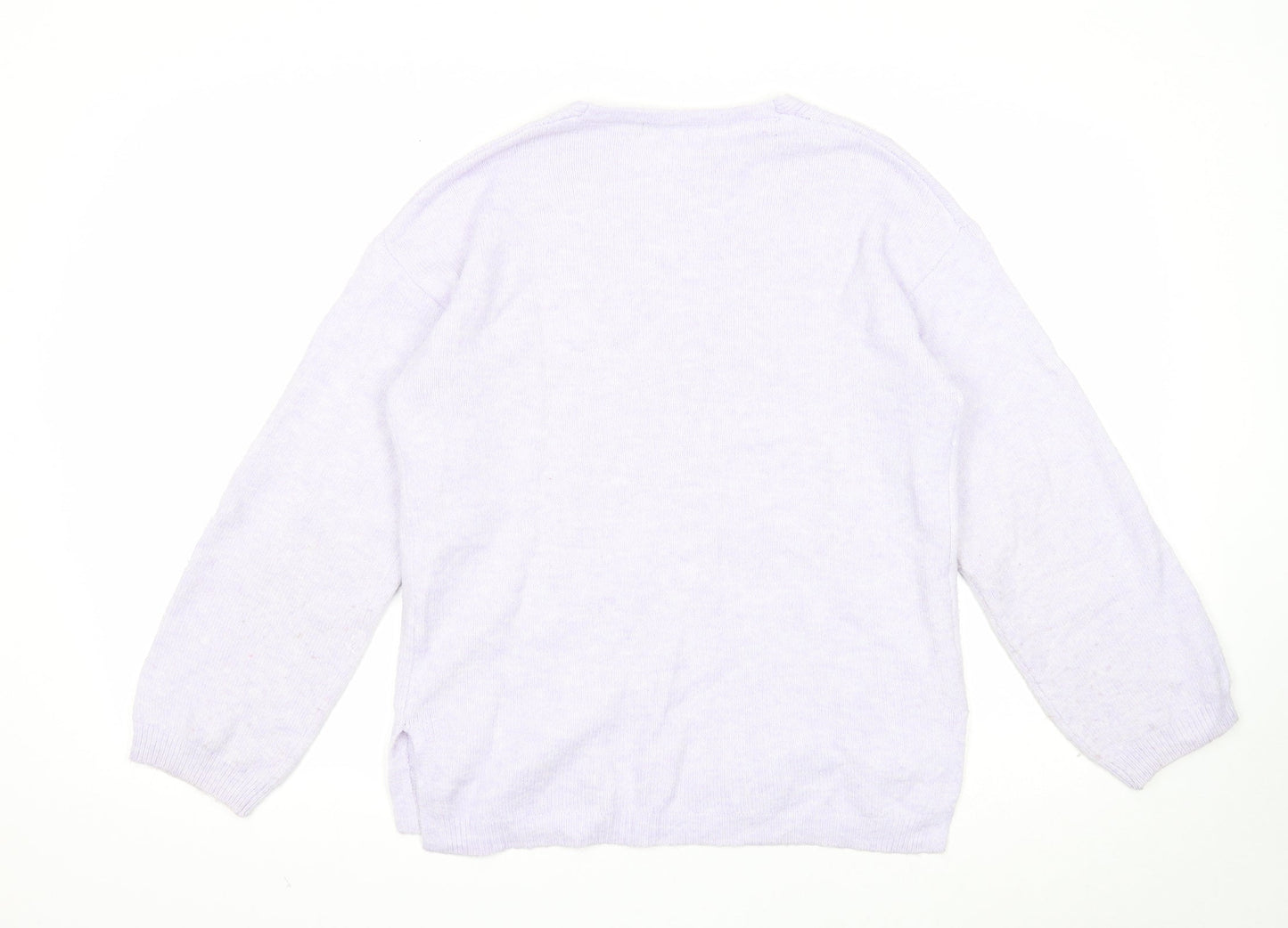 Womens UK Size S Marks and Spencer Purple Pullover Jumper