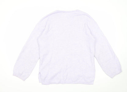 Womens UK Size S Marks and Spencer Purple Pullover Jumper