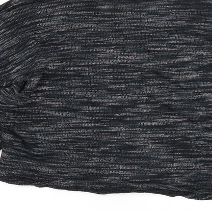 Apricot Womens Black Round Neck Cotton Pullover Jumper Size 12