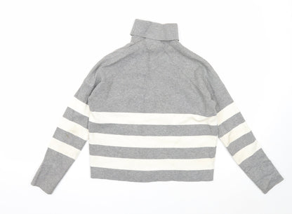 Womens UK Size S New Look Grey Pullover Jumper