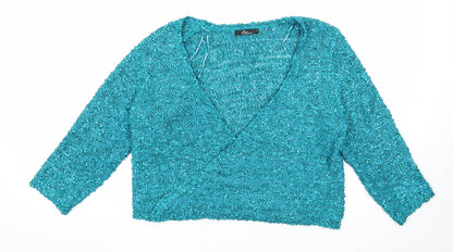 Womens UK Size M Bonmarché Blue Pullover Jumper