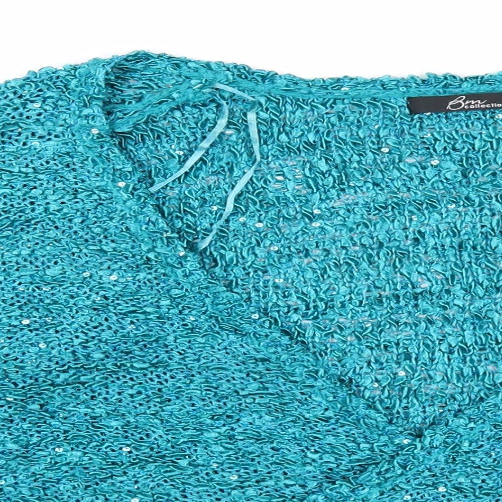Womens UK Size M Bonmarché Blue Pullover Jumper