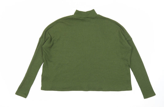 Womens UK Size XS Divided Green Pullover Jumper