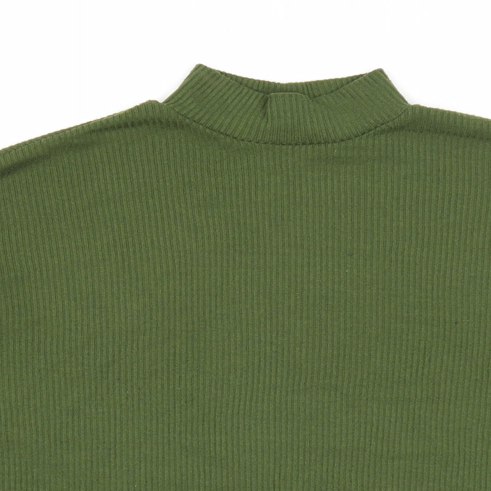 Womens UK Size XS Divided Green Pullover Jumper