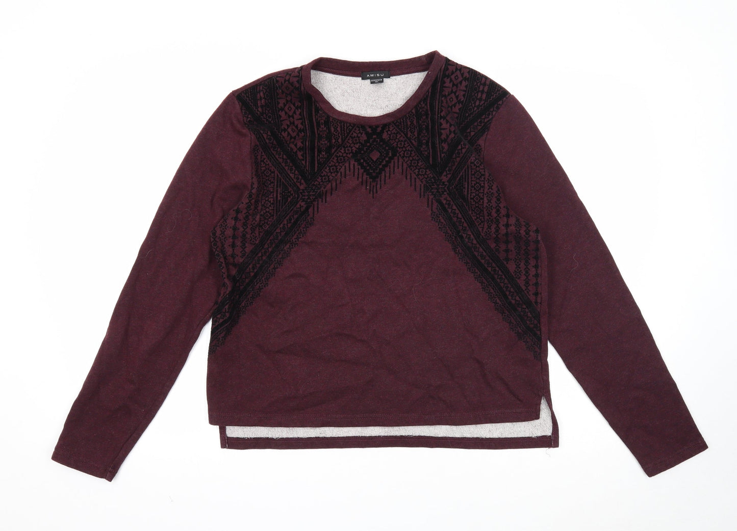 Womens UK Size XL Amisu Purple Pullover Jumper