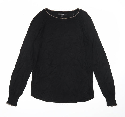 Womens UK Size 10 NEXT Black Pullover Jumper