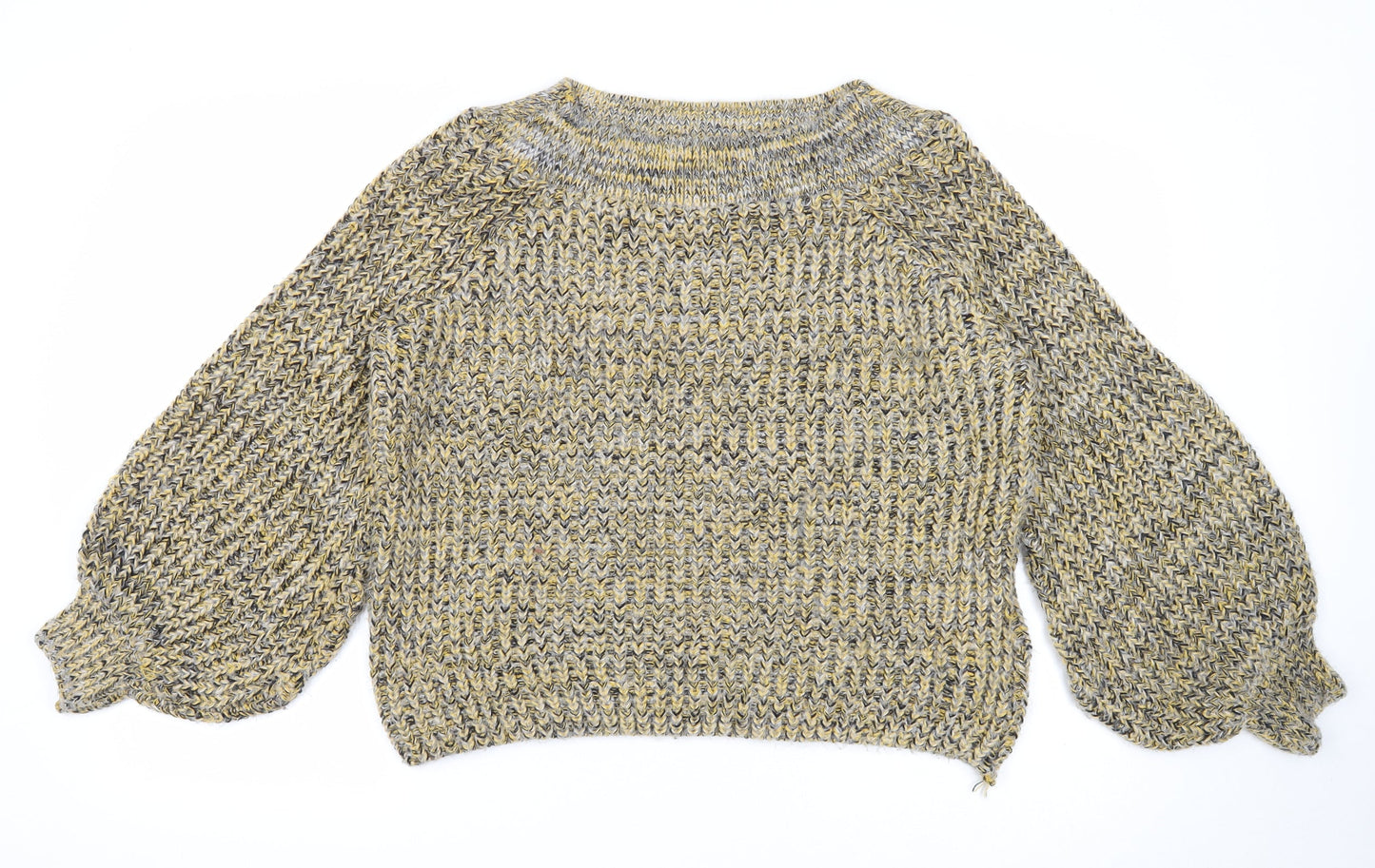 Womens UK Size M New Look Yellow Pullover Jumper