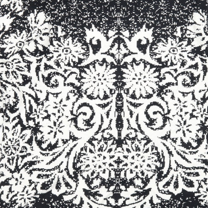 Just Elegance Womens Black Round Neck Floral Viscose Pullover Jumper Size M